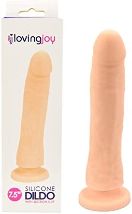 Loving Joy Dildos Realistic Silicone 7.5 Inch Strap-On Dildo, Silicone Dildo, Suction Dildo, Suction Cup Dildo, Dildo Sex Toy