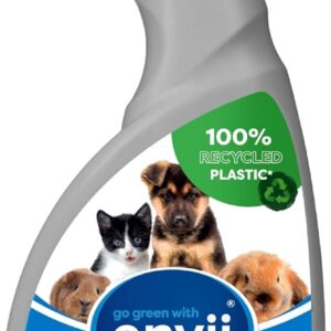 Envii Pet Fresh – Natural Pet Urine Stain & Odour Remover, Strong Enzymatic Deodoriser & Cleaner for Dog & Cat Urine, Faeces & Stains – 750ml Carpet Cleaner for Pets