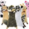 SHARLOVY Dog Squeaky Toys No Stuffing 6 Pack Dog Toys Crinkle Dog Toys for Small Dogs Durable Dog Chew Toys Plush Cute Animals Natural Puppy Toys for Teething Pet Toys Squeak