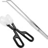 ABMRO Reptile Feeding Tool,Cleaning Clamp and Long Feeding Tweezers for Hamsters,Insects,Turtle,Snake,Spider,Frog,Gecko,Chameleon and Other Small Animals