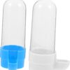 BELLIFFY 2pcs Bird Drinker Chicken Water Feeder Bandejas Para Comida Bird Feeder Cup Squirrel Feeders for outside Small Animal Pet Products Bird Feeding Tool Food Trays Water Fountain Pvc