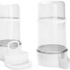 Bird Automatic Feeder for Cage Automatic Drinker Bird Food Water Bowl Bird Feeder and Waterer for Pet Parrot Cage