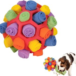 Firtink Interactive Dog Puzzle Toys, Snuffle Ball Foraging Toy for Dogs, Educational Foraging Toy Slow Feeder, Bite Resistant Pet Toy for Puppy Small Medium Size Dogs