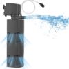 Internal Fish Tank Filter for 370-750 Litre Tank Bio Sponge Aquarium Filter 1600L/H Powerful Submersible Water Pump with Aeration Large Tank Garden Pond Wave Maker for Cold Water Tropical Fish