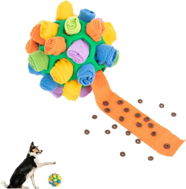 Jodsen Snuffle Mat for Dogs,Interactive Dog Toys Ball,Dog Puzzle Toy,Dog Feeding Mats,Foraging Mat,Snuffle Ball Dogs Sniffing Mat,Natural Foraging Skill,Dog Stimulation Toy Small Medium Pet,Green