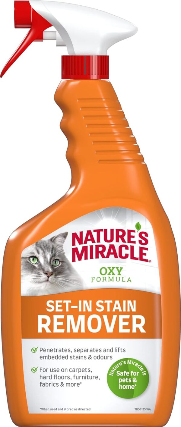 Nature's Miracle Cat Set-In Stain & Odour Remover - Oxy Formula 709ml