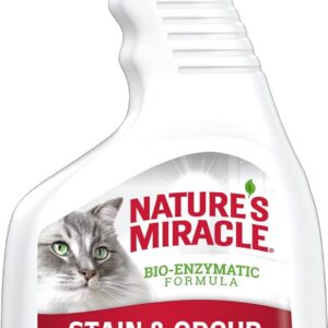 Nature's Miracle Cat Stain & Odour Remover - Bio-Enzymatic Formula 709ml, White