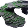 OMEM Turtle Basking Ramp Platform Reptile Breeding Box Shelter Habitat Terrarium Decoration (Black)