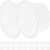 Reptile Food Water Bowl 20Pcs Plastic: Transparent Reptiles Water Tray - Anti-Slip Feed Dish for Tortoise Lizard Bearded Dragon Spider Scorpion Chameleon 4.7X4.7X2.5cm