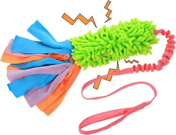 SCHITEC Tug Toy for Dogs, Bungee Tug of War Rope Toys with Squeaky Sound for Small Medium Large Dog, Puppy Training Pull Toy for Exercise & Interactive Play Games