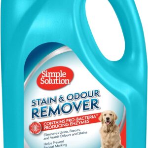 Simple Solution Dog Stain and Odour Remover, Enzymatic Cleaner with Pro-Bacteria Cleaning Power - 4 Litre