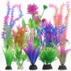 Taasmoog Artificial Fish Tank Plants - 13 Pack Aquarium Plants - Simulation of Aquatic Plants for Fish Tank - Artificial Plastic Water Plants for Home and Office - Multiple Colors