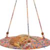 Tocwick Reptile Hammock Swing Hanging Bed, Cute Bearded Dragon Swing Toy, Cotton Lizard Summer Bed for Reptile, Cage Accessories for Leopard Gecko Small Animal