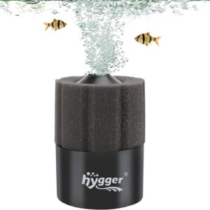 hygger Aquarium Sponge Filter, Fish Tank Filter, Submersible Internal Foam Aquarium Filter for 5-91L Breeding Fry Shrimp Snails Betta Tank with Filtered Ceramic Balls and Spare Sponge(S)