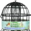 Supa Premium Wild Bird Cage Seed & Sunflower Hearts Feeder, Deters Squirrels and Larger Birds Such As Doves & Pigeons