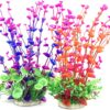 BEGONDIS 2 Pcs Artificial Water Plants, Fish Tank Aquarium Decorations, Made of Soft Plastic, Good for All Fish & Pets (Set 1)
