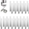 Lezevn 30Pcs Aquarium Plant Weights Anchors Aquarium Plant Weights Bendable Plant Anchors Reinforced Metal Aquatic Plant Weights for Fish Tank