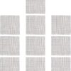 SENZEAL 10PCS Aquarium Plants Mesh Fish Tank Stainless Steel Moss Net Wire Floor Decor for Fish Tank
