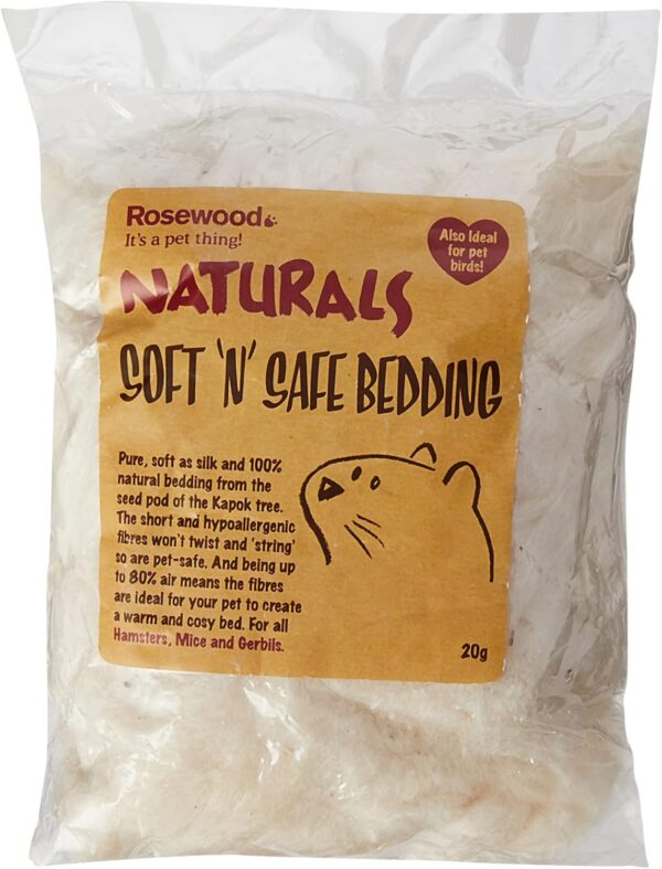 Rosewood Naturals Soft n Safe Animal Bedding, Small, 20 g, Clear