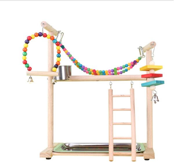 Climbing Toy For Birds Pet Climbing Decoration Swing Training Perch Parrots Cage Toy Gym Chew Toy Playstand Bird Swing For Conures