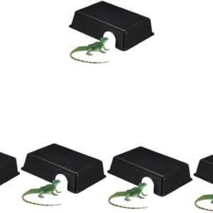 BESPORTBLE 5pcs Reptiles Hide from Caves Tortoise Hideout Cave Tortoise Basking Platform Reptile Tank Pet Gecko Crab Habitat Serpent Lizard Cave Large Enclosure Fish Reptile Hideout Plastic