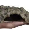 RunXF Reptile Simulation Rock Hideouts Cave Amphibian Hides Resin Habitat Decor Shelter for Gecko Leopard Lizards Toad Turtle (Large)