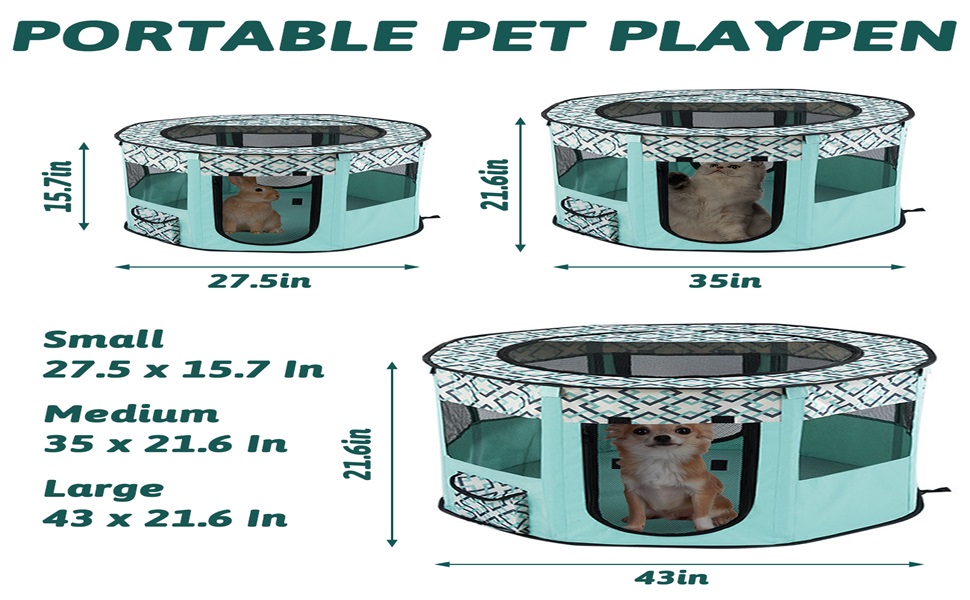 Cat Playpen puppy pen for indoors Dog Playpen Dog Cat Pet playpenpop up  Portable Pop up Pet Dog Cat