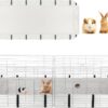 Mfsdai 48.03" x 24.02" Waterproof Guinea Pig Liner Base for C & C Grids Habitat,Washable Tarp Bottom Guinea Pig Bedding for Rabbits Hamsters Hedgehogs Ferrets Small Pets(No Cage)