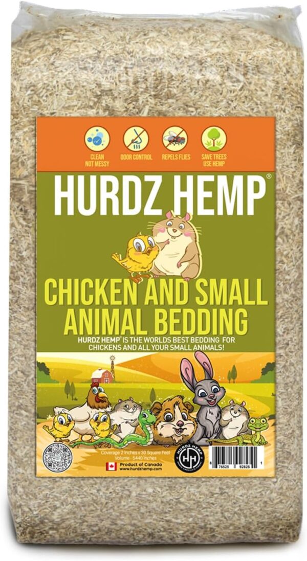 [33lbs] Small Animal Bedding - Superior Absorption & Odor Control- Eco-Friendly Pet Bedding for Chickens, Hamster Bedding & for Rabbits, Rat, Snake - Low Dust & Easy Maintenance Coop Flooring &Bedding