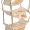 Beavorty Hamster Large Rat Cage Shelves Chinchilla House Hanging Bed for Small Pets Rat Cage Decorations (yellow) Rat Shelf Rat Hammock for Cage Chinchilla Cage Solid Wood Bamboo Pet Bed