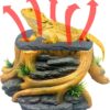 GXSDJ Bearded Dragon Basking Platform, Leopard Gecko Humid hide, Reptile Hide Cave with Heat Storage Slate Stone, Crested gecko Basking Rock, Hideout for Turtle ball pythons Lizard Snake Style A