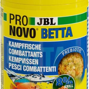 JBL PRONOVO BETTA FLAKES Fishing Food for Battle Fish from 3-10 cm, Fish Food Flakes, Size S, 100 ml