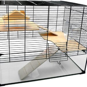 Little Friends Savoy Gerbilarium Cage with Accessories, 58.5 x 38 x 47.5 cm