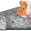 Paw Inspired Critter Box | Washable Guinea Pig Cage Liners with Raised Sides | Fleece Bedding for Guinea Pigs Rabbits, Hamsters, Small Animals | Edge Protected Pee Pads (C&C 2x4)