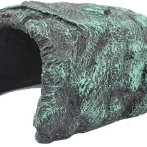 Reptile Hides and Caves Resin Rock Bearded Dragon Hideout Reptile Hiding Cave Turtle Hideout for Tortoise Small Lizards Turtles Reptiles Fish Amphibians Reptile Rock Hideaway Decoration