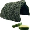 Reptile Hides and Caves XL Resin Simulation Rock Reptile Hide Terrarium Habitat Décor Bearded Dragon Hideout for Bearded Dragon Lizards Ball Python Snakes Turtle Large Reptiles, Amphibians