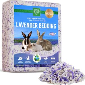 SMALL PET SELECT - White Paper Bedding with Real Natural Lavender